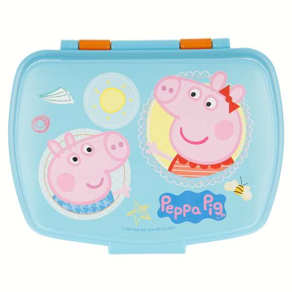 Safta - Grille-pain sandwich Peppa Pig "Having Fun" 17 x 5.6 x 13.3 cm - Modèles assortis - Langue: espagnol - Age recommandé: 3 ans