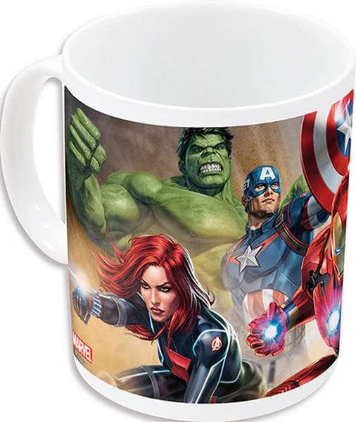 Safta Tasse Grand modèle 325 ml Avengers Infinity, dimensions 11,7 x 10 x 8,7 cm, thème Marvel, couleur rouge et noir