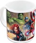 Safta Tasse Grand modèle 325 ml Avengers Infinity, dimensions 11,7 x 10 x 8,7 cm, thème Marvel, couleur rouge et noir