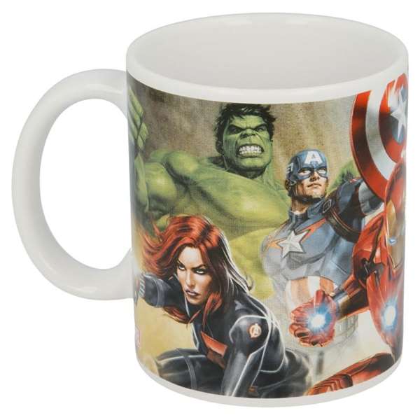 Safta Tasse Grand modèle 325 ml Avengers Infinity, dimensions 11,7 x 10 x 8,7 cm, thème Marvel, couleur rouge et noir