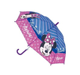 Safta - Parapluie automatique Minnie Mouse 48 cm rayures Lucky - Design envoyé aléatoirement - Enfant 3 ans