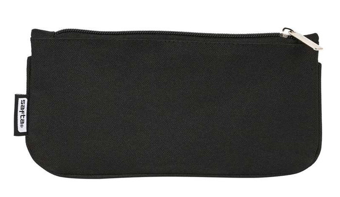Safta Trousse à crayons plate noire 23 x 11 x 1 cm - Polyester 300D pour enfant 3 ans Safta Trousse à crayons plate noire 23 x 11 x 1 cm - Polyester 300D pour enfant 3 ans