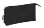 Safta Trousse triple pour crayons noir - 22 x 12 x 3 cm - Polyester 300D - Âge recommandé : 3 ans