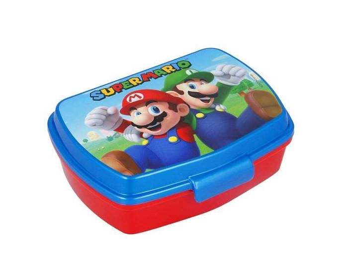 Stor - Sandwichera Rectangulaire Super Mario - 17 x 14 x 5,60 cm - Modèles en Série Stor - Sandwichera Rectangulaire Super Mario - 17 x 14 x 5,60 cm - Modèles en Série