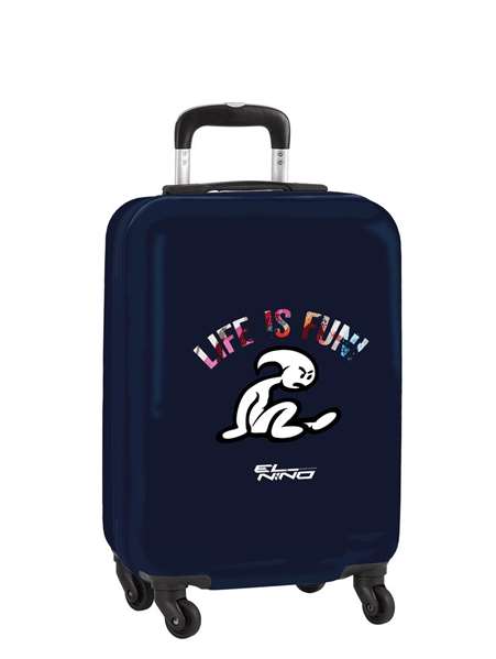 Safta Trolley cabine 20" pour enfant, 1 roue, dimensions 34.5 x 55 x 20 cm, thème "Life is Fun"