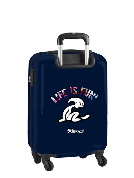 Safta Trolley cabine 20" pour enfant, 1 roue, dimensions 34.5 x 55 x 20 cm, thème "Life is Fun"