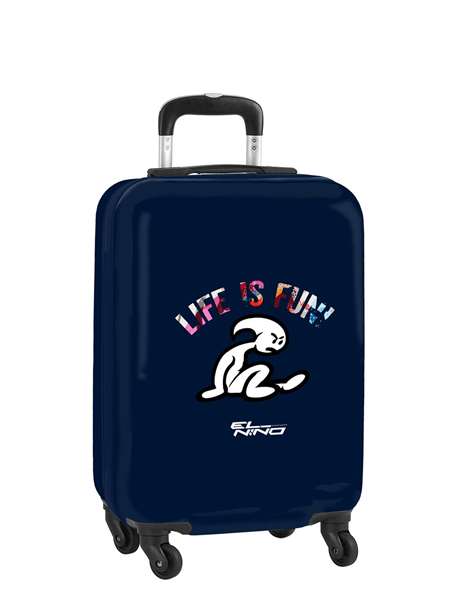 Safta Trolley cabine 20" pour enfant, 1 roue, dimensions 34.5 x 55 x 20 cm, thème "Life is Fun"