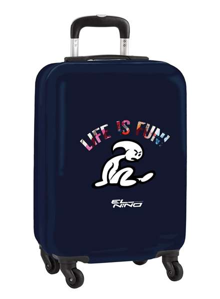 Safta Trolley cabine 20" pour enfant, 1 roue, dimensions 34.5 x 55 x 20 cm, thème "Life is Fun"