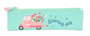 Glowlab Portatodo Étroit "Pepa" 20 x 6 x 1 cm, Organisateur en Polyester 300D, pour Enfants 3+ Ans, Vert et Multicolore