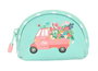 Safta Monedero XS "Pepa" Glowlab 9.5x7x3 cm - Portefeuille compact, Polyester 300D, Vert et Multicolore