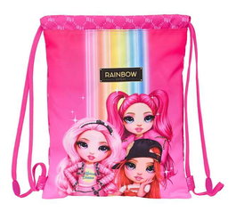 Safta Sac à dos plat Junior Rainbow High 26x34x1 cm, polyeser 300D, couleur fuchsia, à partir de 3 ans