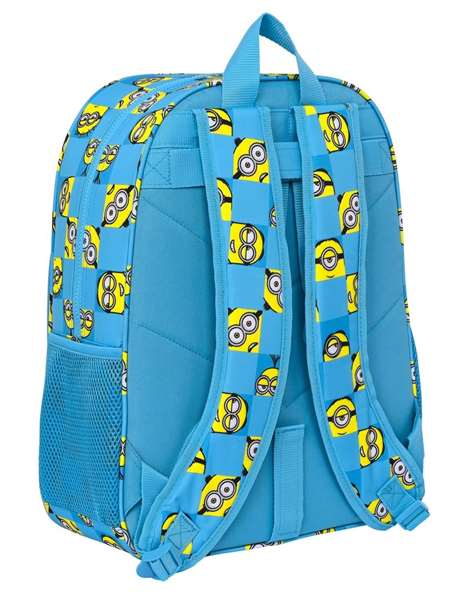 Safta Mochila Adapt.Carro Minions "Minionstatic" Sac à dos pour enfants 33 cm, bleu, polyester 300D