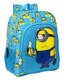 Safta Moch 180+Carro 905 Malle Minions Minionstatic - 33 x 42 x 14 cm, Polyester 300D, Âge 3 ans, Bleu