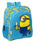 Safta Moch 180+Carro 905 Malle Minions Minionstatic - 33 x 42 x 14 cm, Polyester 300D, Âge 3 ans, Bleu