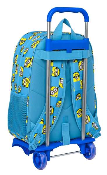 Safta Moch 180+Carro 905 Malle Minions Minionstatic - 33 x 42 x 14 cm, Polyester 300D, Âge 3 ans, Bleu