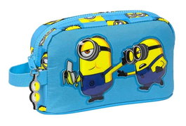 Safta Minions - Porte-déjeuner Isotherme "Minionstatic" 21.5x12x6.5 cm, pour 3 ans et plus, Polyester 300D, Bleu