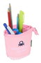 Benetton Portatout gobelet Vichy en polyester 300D - Couleur rose clair - Dimensions 8x19x6 cm - À partir de 3 ans