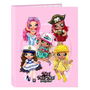 Reliure à anneaux Sparkle Na! Na! Na! Rose clair 26,5 x 33 x 4 cm