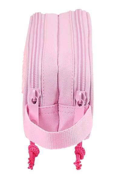 Safta Sparkles Portatout double Nanana en polyester 600D et paillettes - Dimensions 21 x 8 x 6 cm pour enfants 3 ans et plus - Rose clair