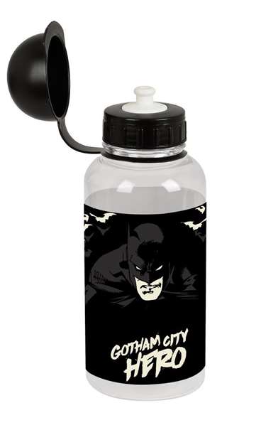 Safta Gourde Batman Hero 500 ml pour enfants 3 ans, motif noir en polyester 300D Safta Gourde Batman Hero 500 ml pour enfants 3 ans, motif noir en polyester 300D
