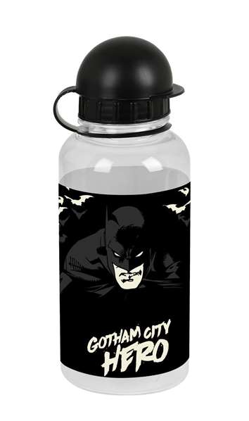 Safta Gourde Batman Hero 500 ml pour enfants 3 ans, motif noir en polyester 300D Safta Gourde Batman Hero 500 ml pour enfants 3 ans, motif noir en polyester 300D