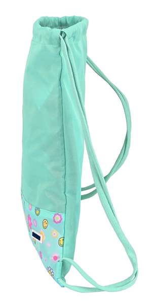 Smiley World Sac Plats "Summer Fun" 35 x 40 x 1 cm, Polyester 300D, Pour Enfant 3 Ans, Turquoise