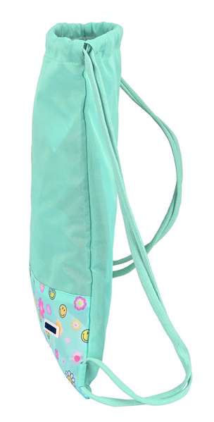 Smiley World Sac Plats "Summer Fun" 35 x 40 x 1 cm, Polyester 300D, Pour Enfant 3 Ans, Turquoise