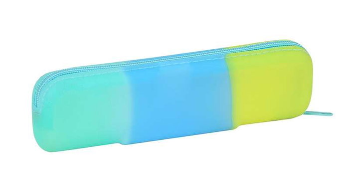 Safta Portatodo Estrecho Tricolor, Porte-tout en silicone étroit 20 x 5.5 x 2 cm, Jaune Bleu Vert, Pour 3 ans Safta Portatodo Estrecho Tricolor, Porte-tout en silicone étroit 20 x 5.5 x 2 cm, Jaune Bleu Vert, Pour 3 ans