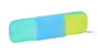 Safta Portatodo Estrecho Tricolor, Porte-tout en silicone étroit 20 x 5.5 x 2 cm, Jaune Bleu Vert, Pour 3 ans