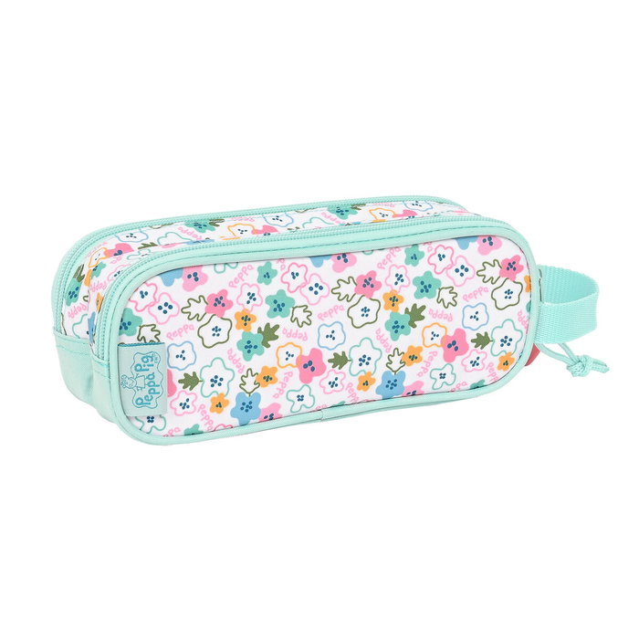 Trousse Fourre-Tout Double Peppa Pig Cosy corner Bleu clair (21 x 8 x 6 cm) Trousse Fourre-Tout Double Peppa Pig Cosy corner Bleu clair (21 x 8 x 6 cm)