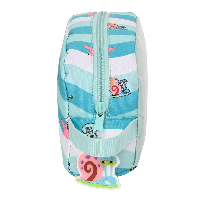 Sac glacière goûter Spongebob Stay positive Bleu Blanc (21.5 x 12 x 6.5 cm)