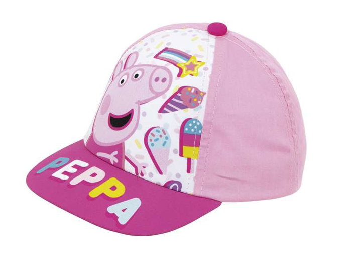 Safta - Casquette bébé ajustable Peppa Pig, rose, 44-46 cm - pour enfant à partir de 3 ans - matériau PU REACH