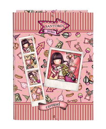 Safta - Classeur format A4 à 3 rabats Gorjuss Fairground Carousel 26x33.5x2.5 cm - Polyester - Version française