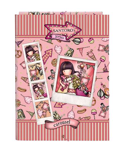 Safta - Classeur format A4 à 3 rabats Gorjuss Fairground Carousel 26x33.5x2.5 cm - Polyester - Version française Safta - Classeur format A4 à 3 rabats Gorjuss Fairground Carousel 26x33.5x2.5 cm - Polyester - Version française