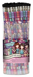 Safta Goblet transparent 48 crayons parfumés Gorjuss™ Fairground "Carousel" 7x17x7 cm