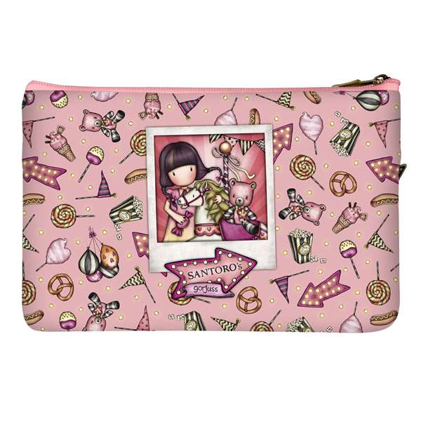 Safta Portatodo Gorjuss Fairground Carousel avec poche, plan de rangement 23.4x15.5x1.5 cm