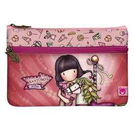 Safta Portatodo Gorjuss Fairground Carousel avec poche, plan de rangement 23.4x15.5x1.5 cm