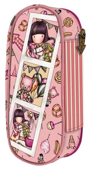 Gorjuss Coffret de rangement avec fermeture éclair motif Fairground Carousel 10x23x6 cm - Pour enfant à partir de 3 ans Gorjuss Coffret de rangement avec fermeture éclair motif Fairground Carousel 10x23x6 cm - Pour enfant à partir de 3 ans