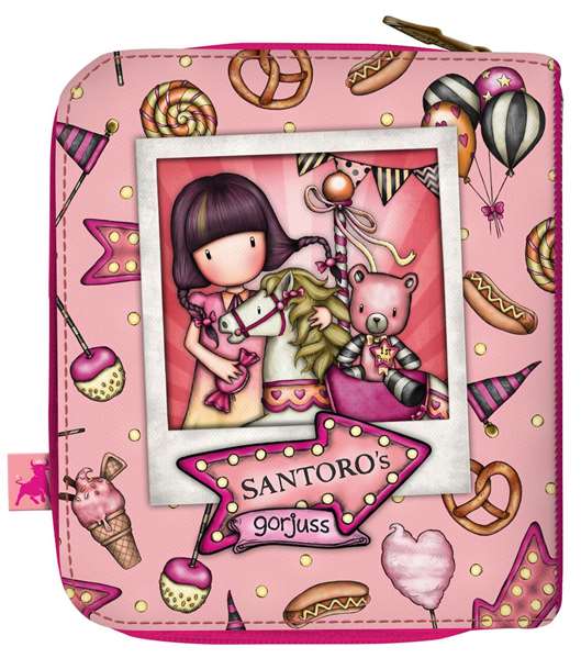 Gorjuss™ Cartera Fairground "Carousel" - Portefeuille collection carrousel 10 x 12 x 3 cm - à partir de 3 ans
