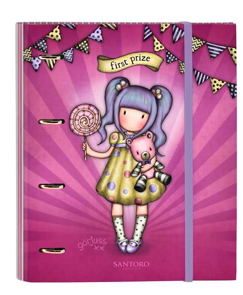 Safta - Carp 4 Ani 30mm avec Recambio - Figurine Gorjuss Fairground First Prize - Peluche décorative 27x32x3.5cm - À partir de 3 ans - Polyester - Couleur Lilas Safta - Carp 4 Ani 30mm avec Recambio - Figurine Gorjuss Fairground First Prize - Peluche décorative 27x32x3.5cm - À partir de 3 ans - Polyester - Couleur Lilas