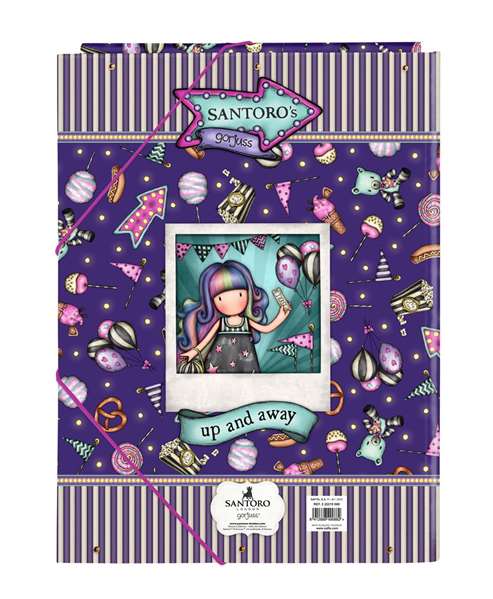 Safta - Carpette folio à 3 rabats Gorjuss™ Fairground "Up And Away" - Violet - Polyester - Dimensions : 26 x 33.5 x 2.5 cm - À partir de 3 ans Safta - Carpette folio à 3 rabats Gorjuss™ Fairground "Up And Away" - Violet - Polyester - Dimensions : 26 x 33.5 x 2.5 cm - À partir de 3 ans