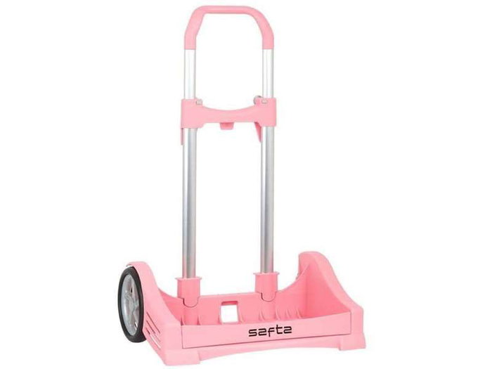 Safta P.176C - Chariot porteur de sacs à dos Evolution rose, dimensions 40 x 85 x 28 cm, pour enfants de 3 ans