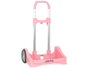 Safta P.176C - Chariot porteur de sacs à dos Evolution rose, dimensions 40 x 85 x 28 cm, pour enfants de 3 ans