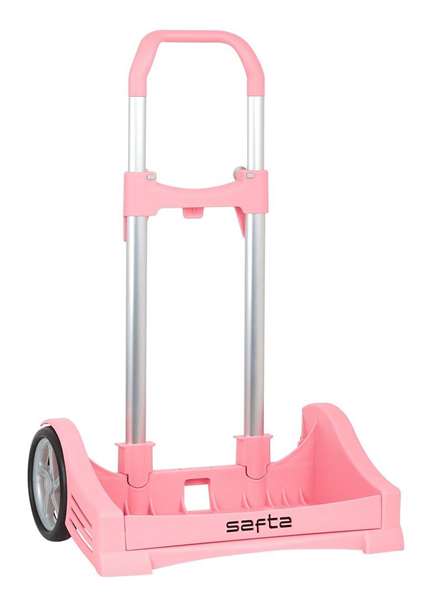 Safta P.176C - Chariot porteur de sacs à dos Evolution rose, dimensions 40 x 85 x 28 cm, pour enfants de 3 ans