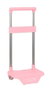 Safta P.176C Chariot porte-serviettes enfant en bois rose clair - Dimensions 22 x 67,5 x 17 cm