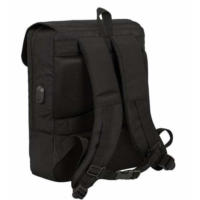 Safta Sac à dos pour ordinateur portable 13,3 pouces avec port USB et rabat, Business Noir, 29 x 39 x 12 cm Safta Sac à dos pour ordinateur portable 13,3 pouces avec port USB et rabat, Business Noir, 29 x 39 x 12 cm