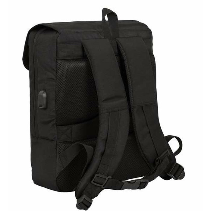 Safta Sac à dos pour ordinateur portable 13,3 pouces avec port USB et rabat, Business Noir, 29 x 39 x 12 cm Safta Sac à dos pour ordinateur portable 13,3 pouces avec port USB et rabat, Business Noir, 29 x 39 x 12 cm