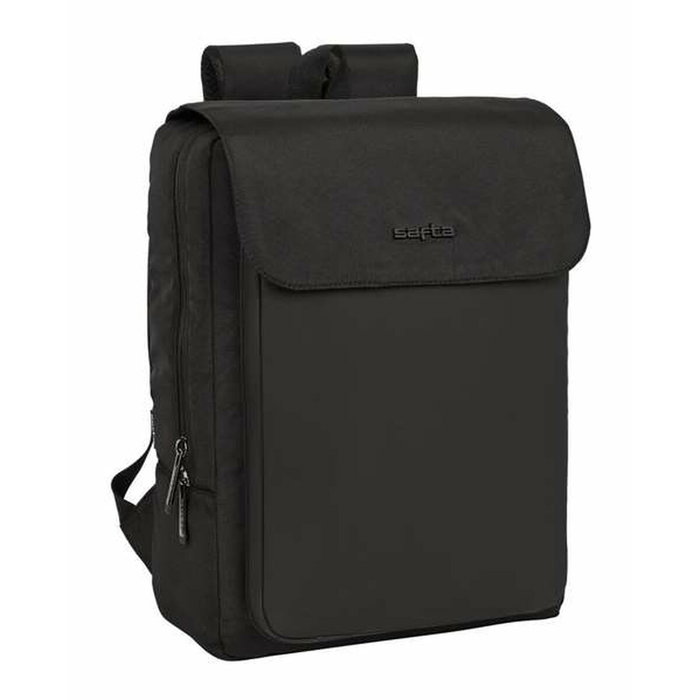 Safta Sac à dos pour ordinateur portable 13,3 pouces avec port USB et rabat, Business Noir, 29 x 39 x 12 cm Safta Sac à dos pour ordinateur portable 13,3 pouces avec port USB et rabat, Business Noir, 29 x 39 x 12 cm
