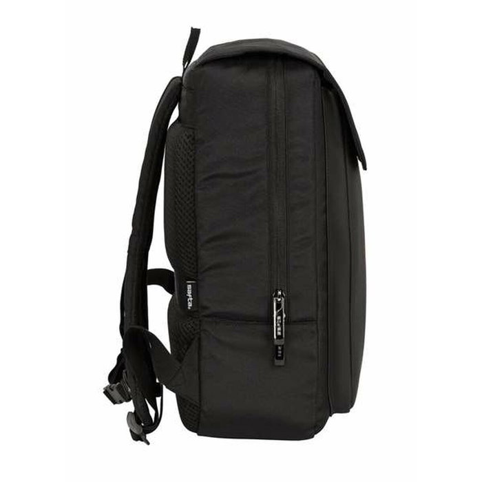 Safta Sac à dos pour ordinateur portable 13,3 pouces avec port USB et rabat, Business Noir, 29 x 39 x 12 cm Safta Sac à dos pour ordinateur portable 13,3 pouces avec port USB et rabat, Business Noir, 29 x 39 x 12 cm