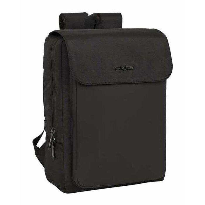 Safta Sac à dos pour ordinateur portable 13,3 pouces avec port USB et rabat, Business Noir, 29 x 39 x 12 cm Safta Sac à dos pour ordinateur portable 13,3 pouces avec port USB et rabat, Business Noir, 29 x 39 x 12 cm